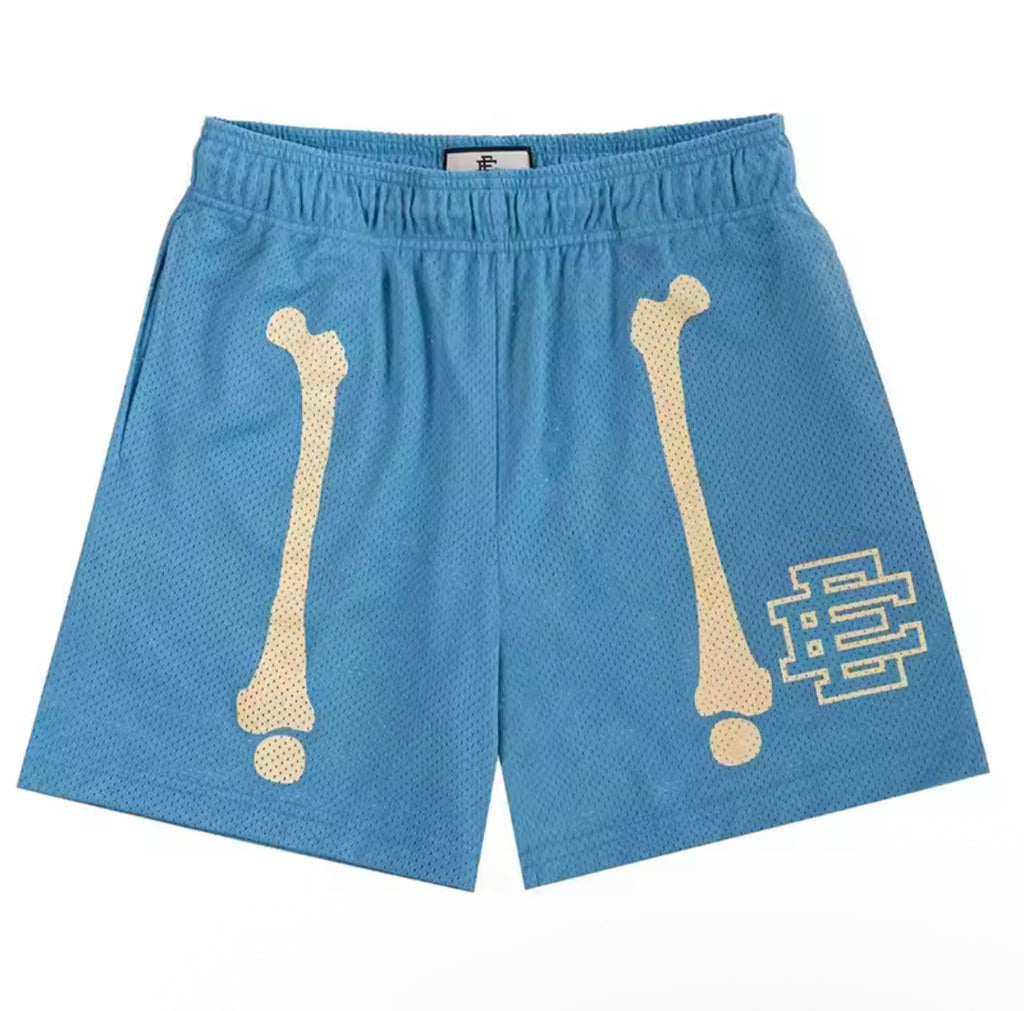 Blue Skeleton Shorts