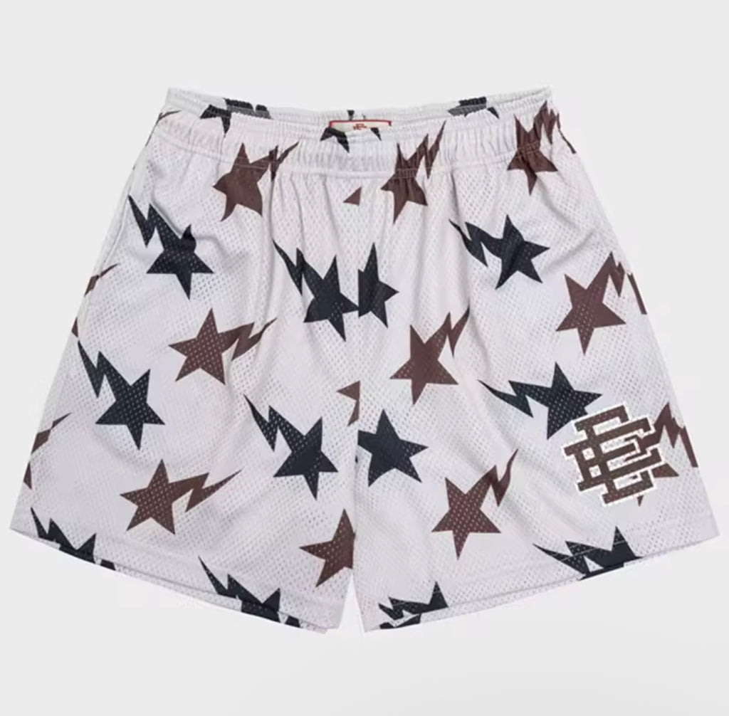 Brown and Blue Shorts