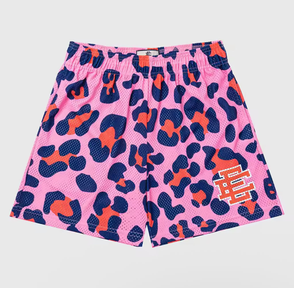 Pink Leopard Shorts