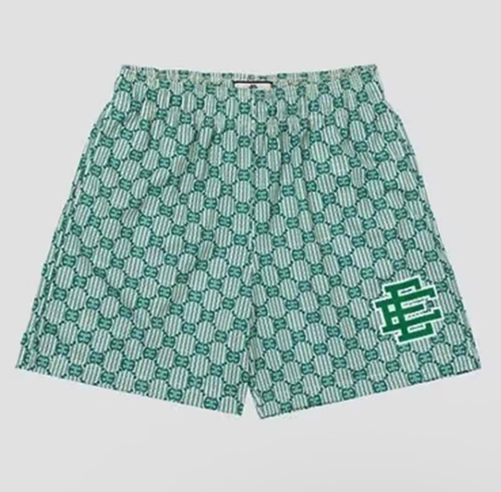 Green Stripes Shorts