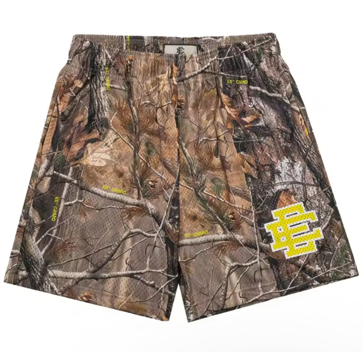 Camo Yellow Shorts